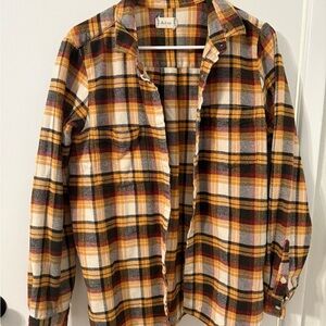 Altar'd State Multicolor Plaid Button Down Shirt